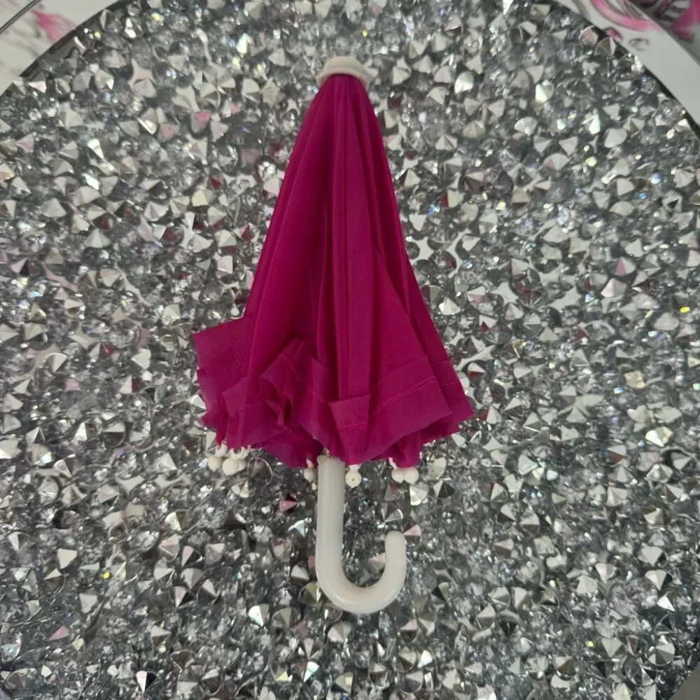 Mini phone umbrella sun outdoor no glare screen Pink Miniature Umbrella
